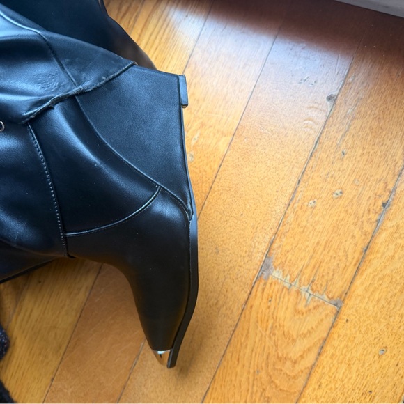 Only worn once Akira black pleather boots - Picture 5 of 6